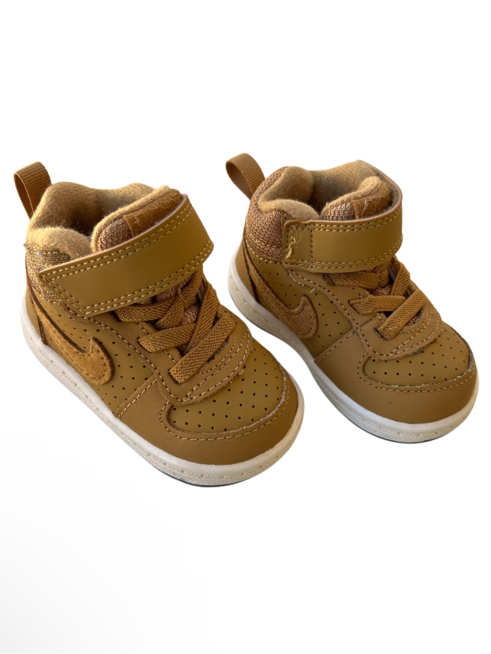 Nike Kids' Court Borough Mid 2 "Wheat" Toddler Sneakers Size 3C